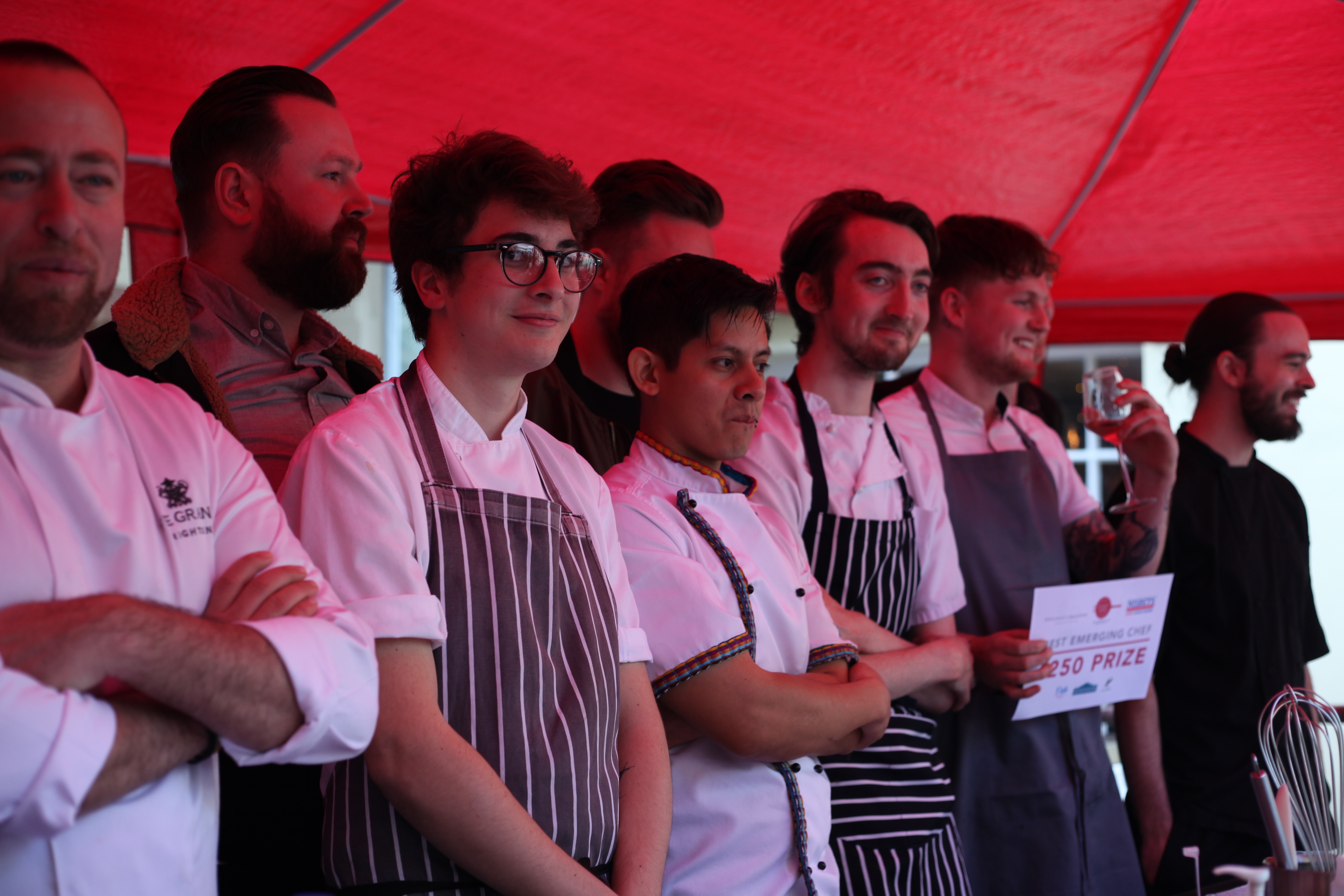 Group of chefs and judges