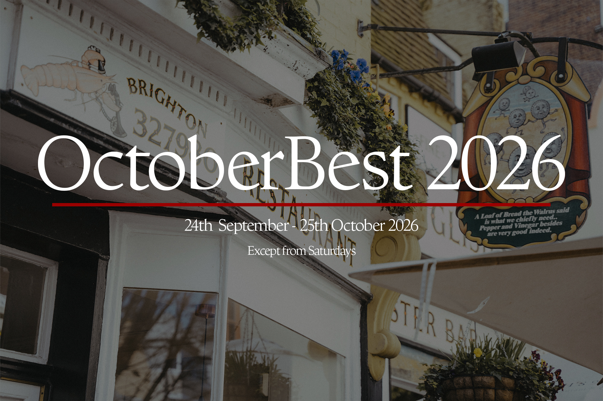 OctoberBest 2026: English’s of Brighton New Menus and Offers